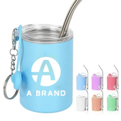 Stainless Steel Shot Glass Keychain Mug