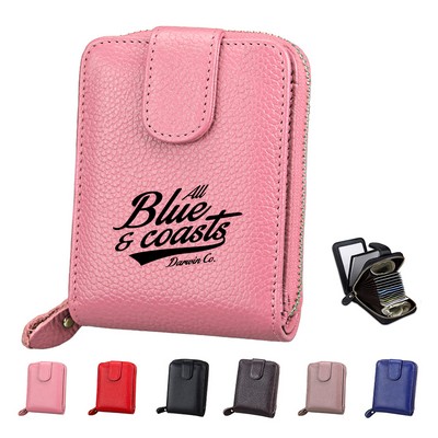 Genuine Leather Multifunction Card Wallet