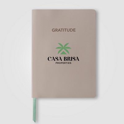 Gaia FSC Paper Ribbon Marker Gratitude Journal - A5 - Full-Color Inkjet