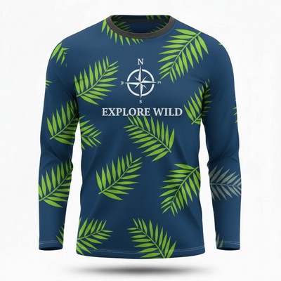 Sublimated Long Sleeve T Shirt Unisex Interlock