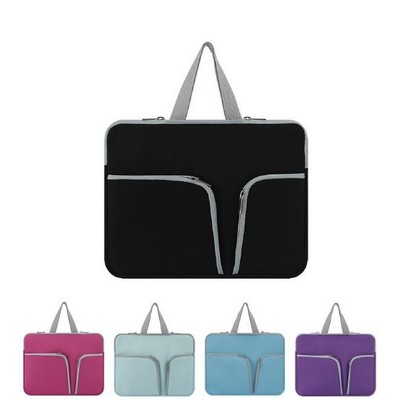 15" Neoprene Laptop Bag with Handle & Storage Pockets
