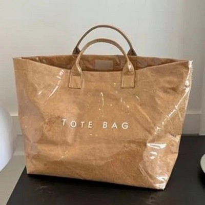 Washable Tyvek Kraft Paper Shopping Tote
