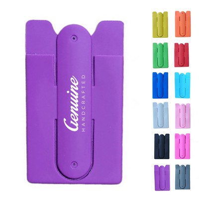 Silicone Phone Wallet with Kickstand