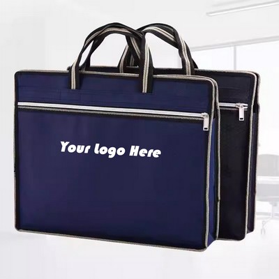 Portable Zipper Business Briefcase