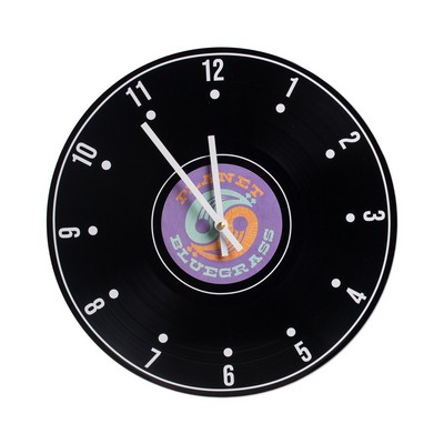 Recycled Vinyl Record Clock
