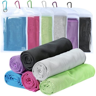 Quick Dry Microfiber Cooling Towel with Pouch