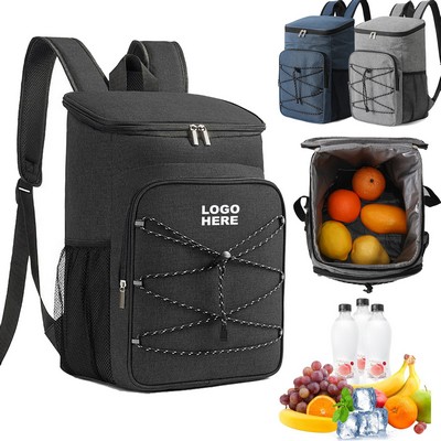 Portable Ice Pack Bag Large Capacity 25L Travel Insulated Cooler Backpack for Camping