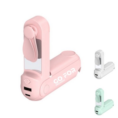 Rechargeable Portable Fan with Power Bank