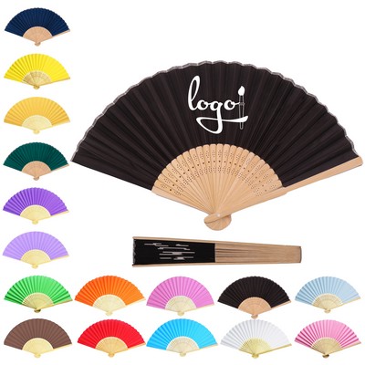 Multi-Color Folding Hand Fan