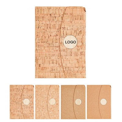 Eco-Friendly Soft Pine Wood Notebook with Pen Holder