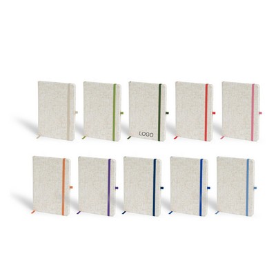 A5 Color Linen Rope Bound Eco Notebook Gift