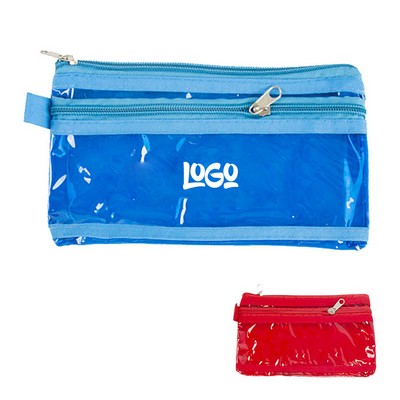 Clear Frosted PVC Pencil Case