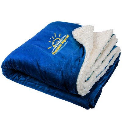 Dual Layer Soft Micro Mink Sherpa Blankets