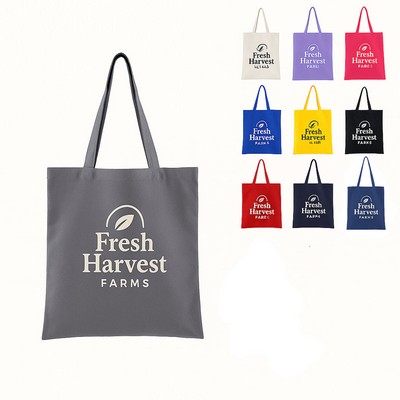 Organic Natural Canvas Convention Tote Bag with Shoulder Strap