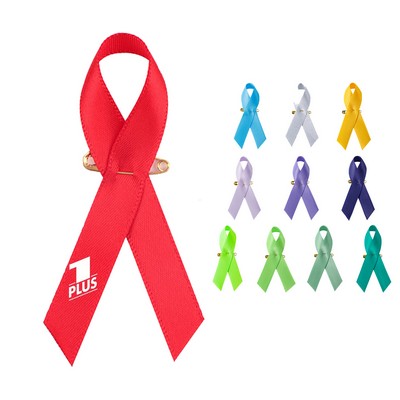 Custom Imprinted Cancer Awareness Ribbon With Pin