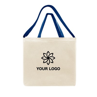 USA Union Made Deluxe Natural Canvas Double Shoulder Strap Tote