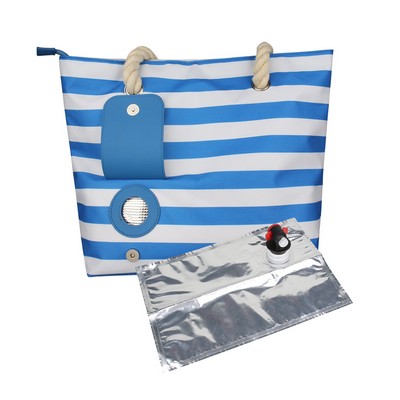 Beach Wine Tote Bag