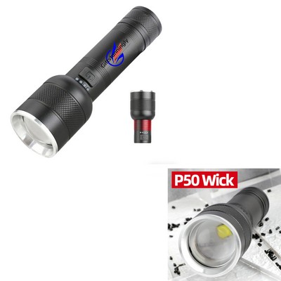 Emergency Rechargeable Zoom Flashlight