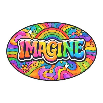 OVAL Sticker (3"x2")