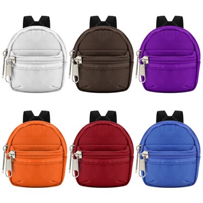 Mini Backpack Keychain Wallet Small Change Quilted Coin Purse