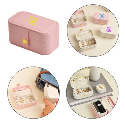 Portable Travel PU leather Jewelry Storage Case