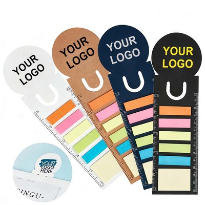 Book Mark Sticky Note Pad With Ruler