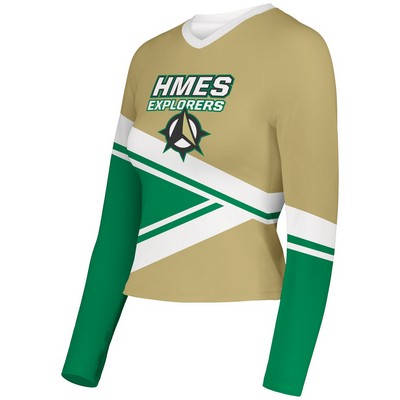 Ladies FreeStyle Sublimated Long Sleeve Cheer Top
