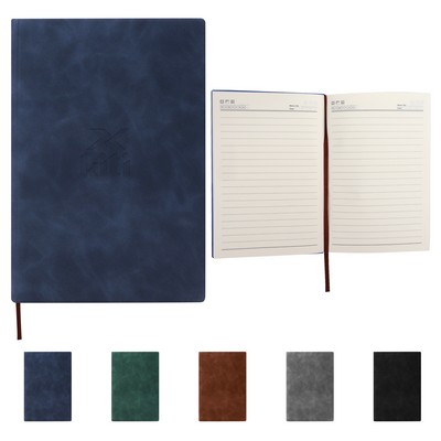 A5 Hardcover Leather Journal Notebook W/ Lined Paper