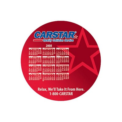 8" Hard Surface Calendar Mouse Pad with 1/8" Rubber Base