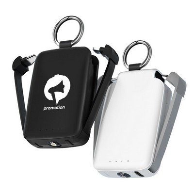 2000Mah Mini Power Bank W/ Key Ring