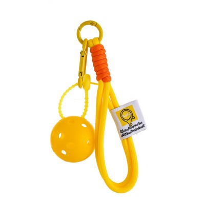 3D Mini Pickleball Sport Keychain Realistic Hollow Pickleball Bag Pendant Vibrant Athletic Accessory