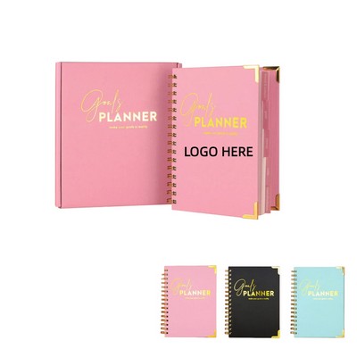 Coil Plan Book Goal Tracking Weekly Planner