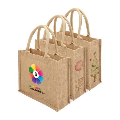 16.9" Linen Laminated Market Tote