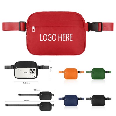 Large Capacity Cross Body Zipper Fanny Pack