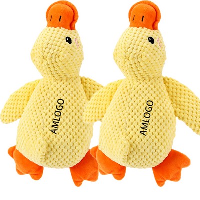 Washable Squeaky Duck Plush Toy Dogs