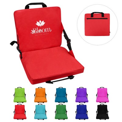Portable Folding Thick Stadium Seat Cushion With Handle