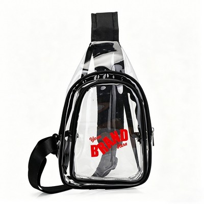 Clear Vinyl Sling Bag