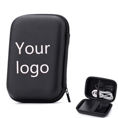 Portable External Hard Drive Carrying Case with Mesh Storage