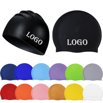 Durable Non-Slip Silicone Waterproof Unisex Swimming Cap