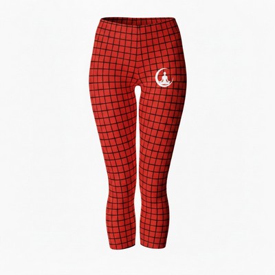 Custom Sublimated Women's Yoga Capri Pants