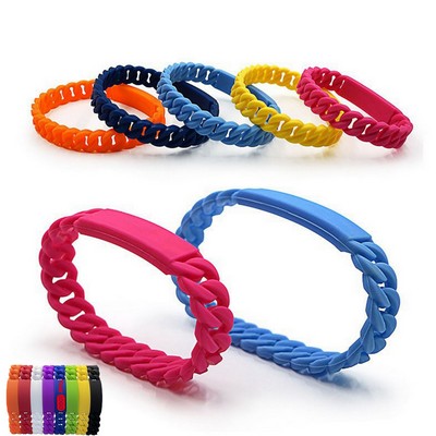 Silicone Twist Bracelet Fashion Accessory