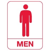 ADA Signage - Men's Restroom (Pictogram Only)