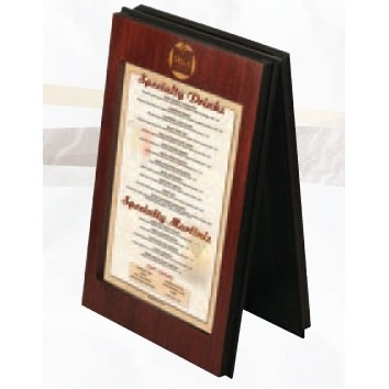 Charleston Wood Frame Style 2 View Table Tent (4"x6" Insert)