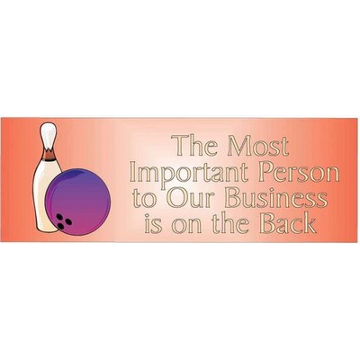 Bowling Pin & Ball Panoramic Photo Hand Mirror (1 5/8"x4 5/8")