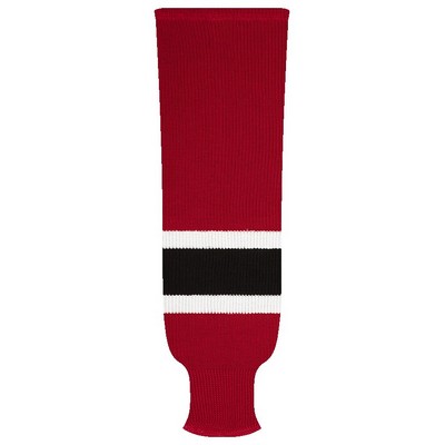 New Jersey Pro Series Red Away Socks w/White & Black Stripes