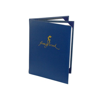 Kensington Triple Booklet/4 View Menu Cover (Holds FOUR 4 1/4"x14" Inserts)