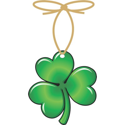 Shamrock Ornament w/ Clear Mirrored Back (3 Square Inch)