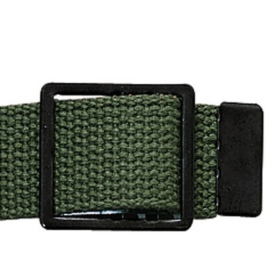 Black Open Face Web Belt Buckle