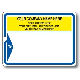 Standard Typewriter Mailing Label Roll w/Arrow Border & To Detail