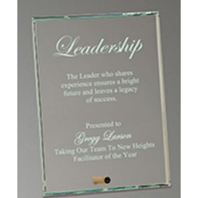 Economy Jade Glass Plaque (6"x8")